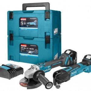 Makita DLX2154TJ1 combiset - DGA504 accu haakse slijper + DTM51 accu multitool