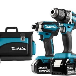 Makita DLX3090TX1 18v 5.0Ah Combiset accuboormachine DDF484 en slagschroevendraaier DTD153 + Lamp DML801 + 3e accu