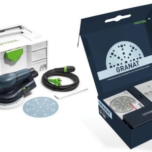 Festool 578188 ETS EC 150/5 GR-Set P Excenterschuurmachine + STF D150/48 GR-Set P Granat schuurschijf set