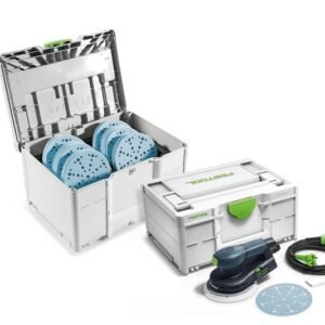 Festool 578265 ETS EC 150/3 GR Excenterschuurmachine + SYS-STF D150 GR-Set Granat schuurschijf set in systainer